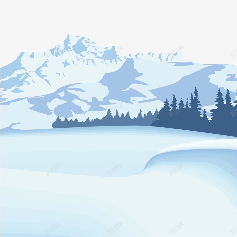 白雪皑皑的山川矢量图ai免抠素材_新图网 https://ixintu.com 山川 白雪皑皑 雪山 首尔塔 矢量图