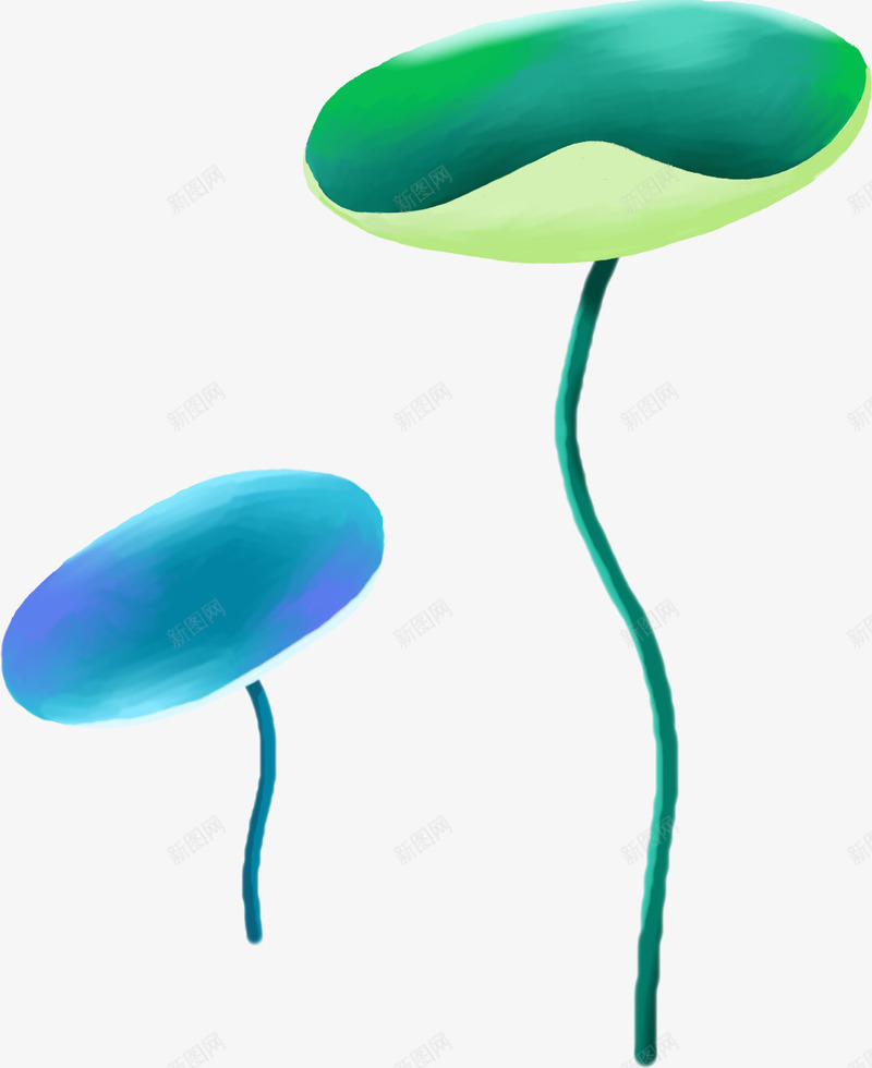 创意扁平卡通荷叶png免抠素材_新图网 https://ixintu.com 创意 卡通 扁平 素材 荷叶