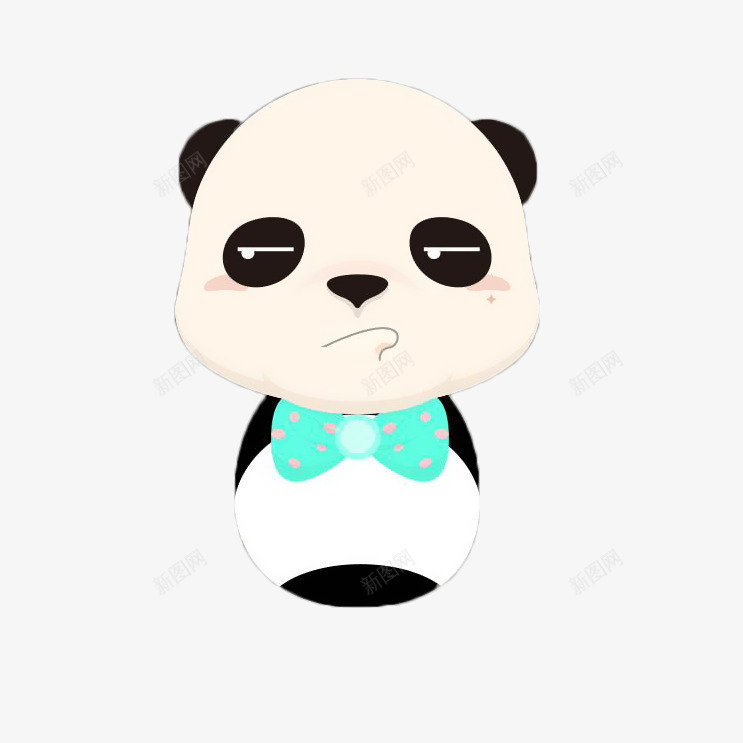 卡通撅嘴的熊猫png免抠素材_新图网 https://ixintu.com 伤心 卡通 发怒熊猫 可爱 委屈 撅嘴 熊猫 生气 萌萌哒 表情