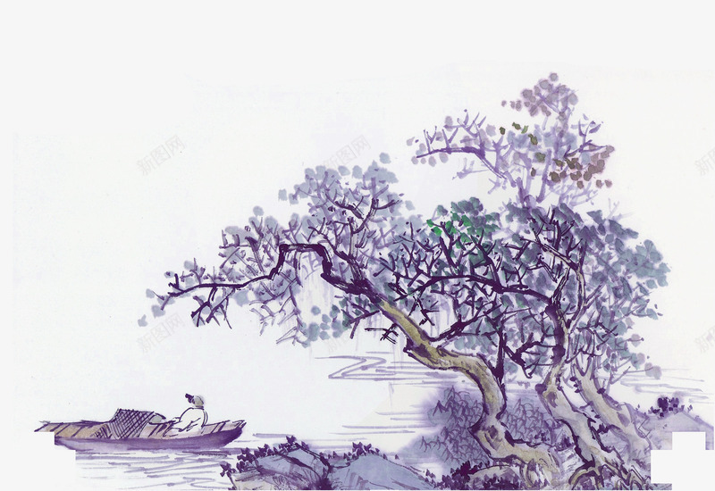 中式风格水墨画背景png免抠素材_新图网 https://ixintu.com 中国传统文化品茶图 中国风 中式风格水墨画背景 中式风格迎客松 山水画背景 毛笔水墨素材