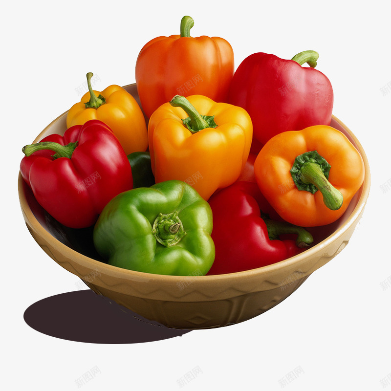 青椒菜椒彩色菜椒png免抠素材_新图网 https://ixintu.com 彩色辣椒 红菜椒 菜椒 青椒 黄菜椒