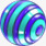 蓝色电商分层圆球装饰图标图标