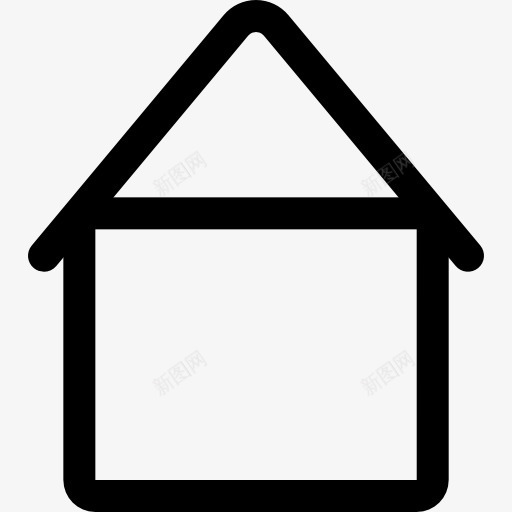 毛坯房图标png_新图网 https://ixintu.com 三角形 家居 建筑 房地产 房屋 方形