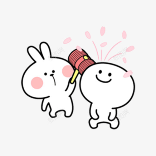 表情包之兔图标png_新图网 https://ixintu.com 卡通 卡通人物 图标 彩绘 手绘 插画 表情包 表情包之兔 迷你兔子