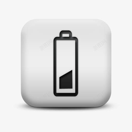 不光滑的白色的广场图标业务电池png_新图网 https://ixintu.com battery business icon matte square white 不光滑的 业务 图标 广场 电池 白色的