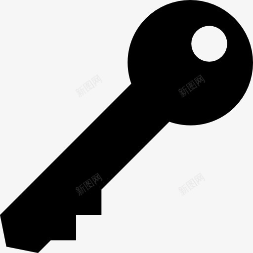 黑键的形状旋转斜向右图标png_新图网 https://ixintu.com 关键 密码 工具 接口 标志 符号 钥匙 黑