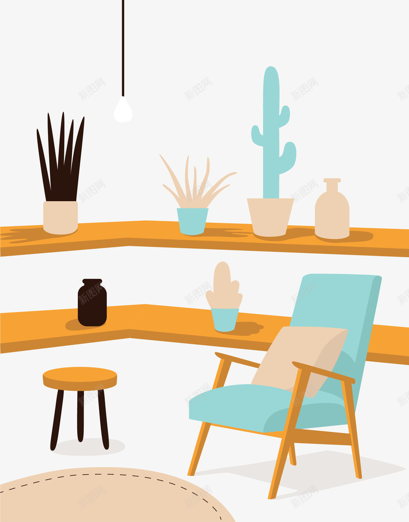 室内盆栽插图png免抠素材_新图网 https://ixintu.com 室内盆栽 盆栽