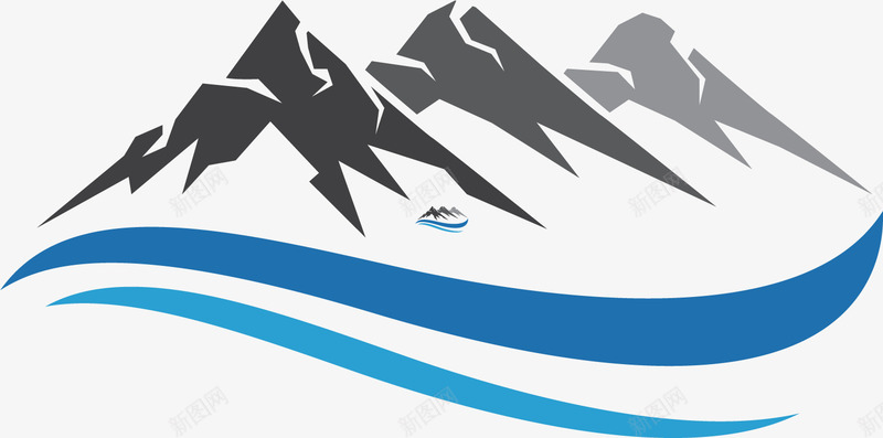 皑皑的雪山矢量图ai免抠素材_新图网 https://ixintu.com 创意 山水 白雪皑皑 简约 装饰 雪白 高山 矢量图