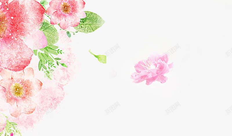 红色花卉png免抠素材_新图网 https://ixintu.com 女装手绘花朵 小清新 玫瑰花 粉色 红色花卉 花 花卉装饰