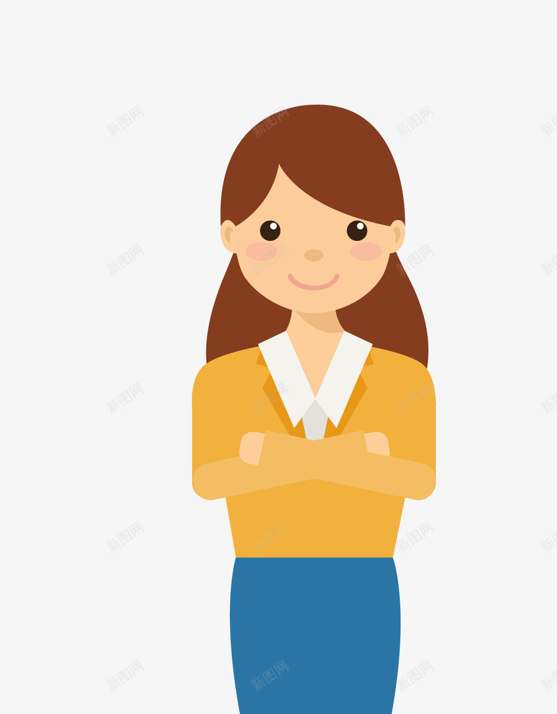 卡通扁平化商务女生矢量图eps免抠素材_新图网 https://ixintu.com 卡通女生 商务女生 女生 女生png 扁平化女生 矢量女生 矢量图