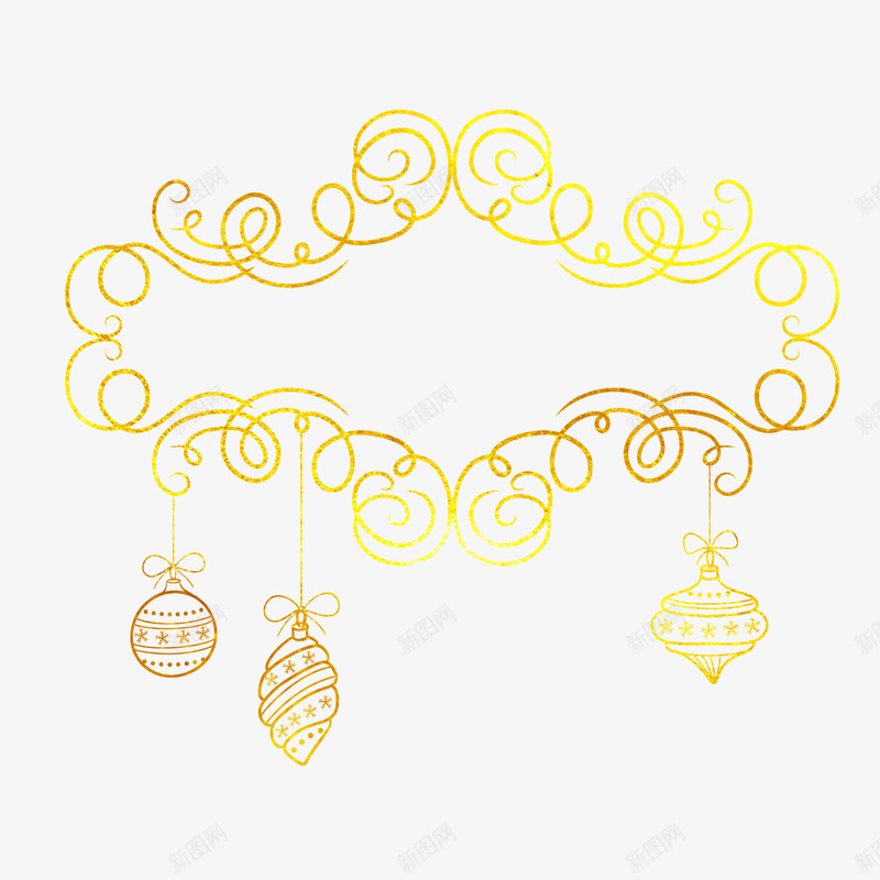 圣诞节烫金装饰吊坠花纹图png免抠素材_新图网 https://ixintu.com 免抠图 吊坠花纹 圣诞 圣诞节 渐变 烫金 花纹 装饰 装饰图案 金色花纹花边