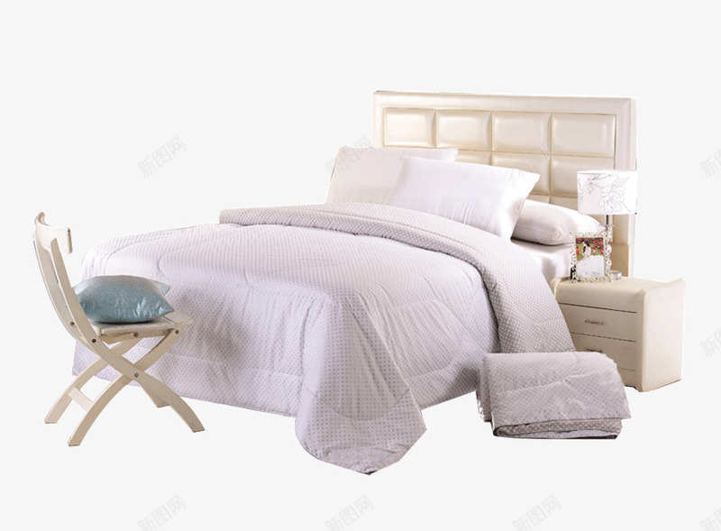 清雅养生蚕丝夏被png免抠素材_新图网 https://ixintu.com 产品实物 夏季 暖芯 薄款 蚕丝被