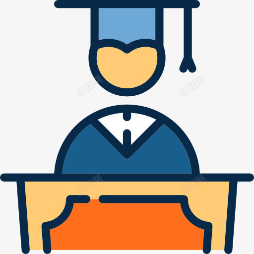 学生png免抠素材_新图网 https://ixintu.com 卡通 学生 毕业典礼