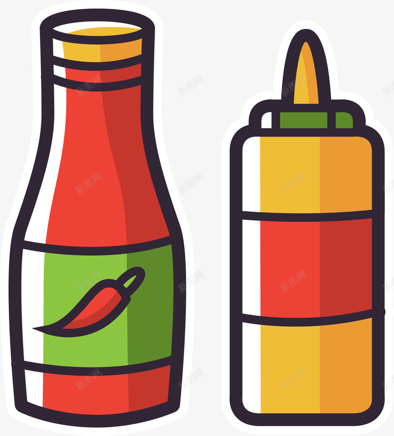 手绘可爱烤肉辣椒面png免抠素材_新图网 https://ixintu.com BBQ 卡通手绘 烤肉 矢量图案 胡椒 辣椒面