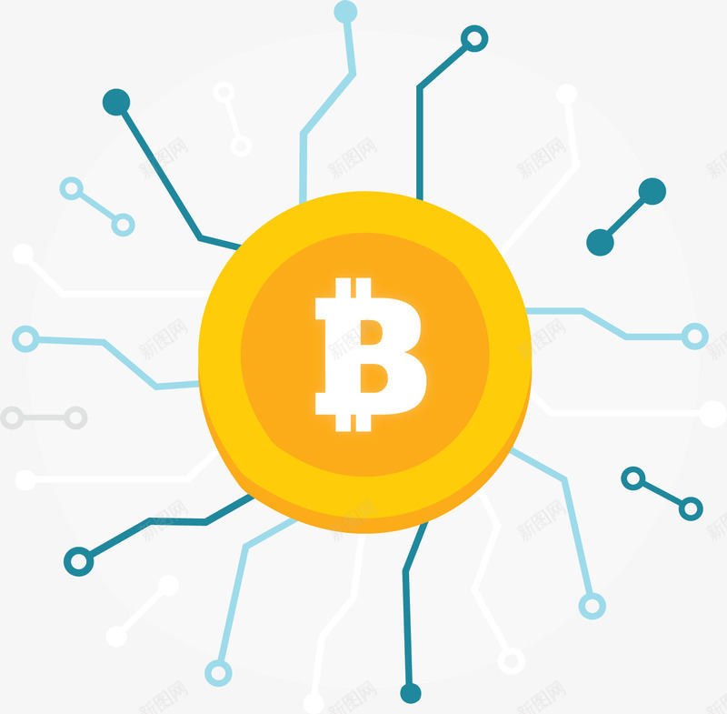 比特币科技感网格png免抠素材_新图网 https://ixintu.com 挖币 比特币 比特币交易 电路网格 矢量png 网格