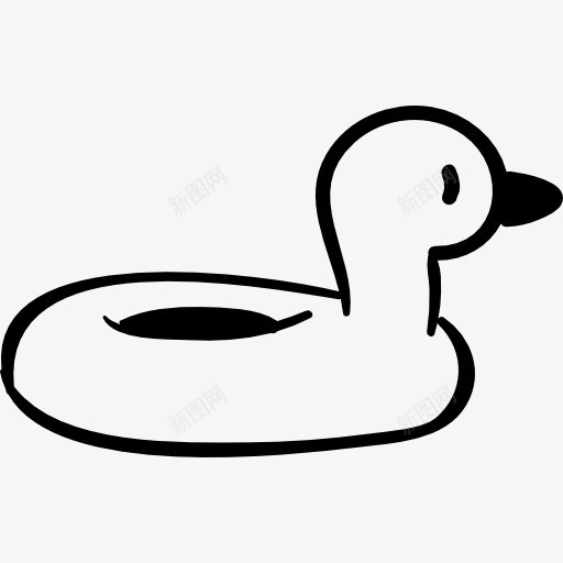 DuckFloat图标png_新图网 https://ixintu.com 儿童游泳池 夏天 夏季 海滩