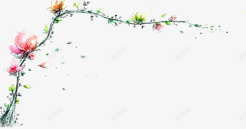 可爱冬日花朵美景png免抠素材_新图网 https://ixintu.com 冬日 可爱 美景 花朵