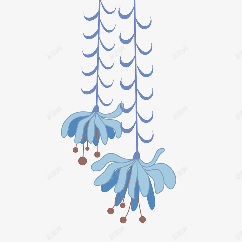淡蓝色的花瓣纹路png免抠素材_新图网 https://ixintu.com 纹路 花瓣 蓝色 蓝色花瓣