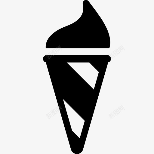 剥离蛋卷冰淇凌图标png_新图网 https://ixintu.com 乳 夏天 提神醒脑 清爽 食品