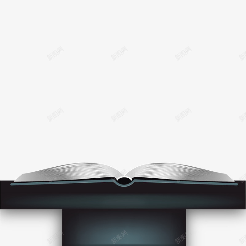 讲座台png免抠素材_新图网 https://ixintu.com 书籍 打开 讲台 讲座
