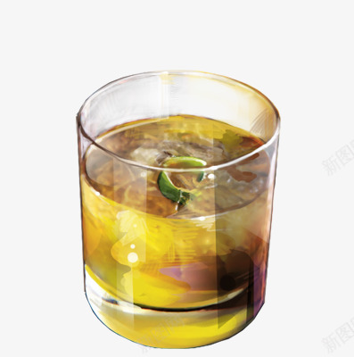 手绘水果黄色饮品png免抠素材_新图网 https://ixintu.com 水果 饮品 黄色