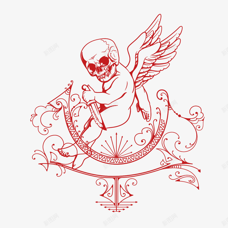 服装png免抠素材_新图网 https://ixintu.com T恤 哥特花纹 摇滚花纹 服装设计 欧式花纹 欧美动画 欧美卡通 欧美图案 欧美花纹