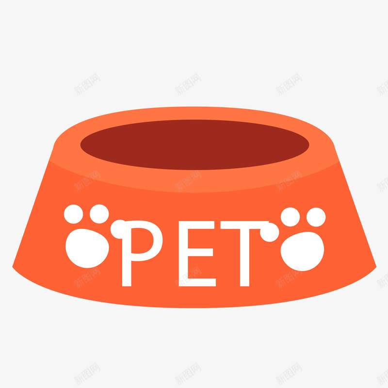 卡通狗盆png免抠素材_新图网 https://ixintu.com 卡通宠物用具 卡通狗盆png 卡通矢量宠物 卡通矢量狗盆 容器 橘色的狗碗 狗狗食物碗 狗碗 狗粮 红色狗盆