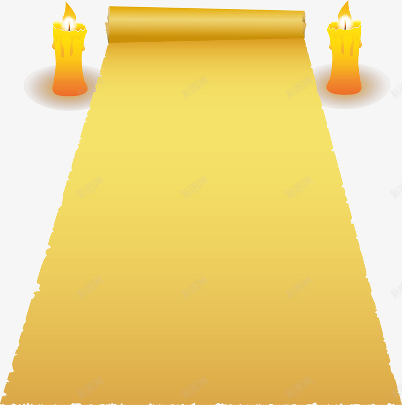 黄色简约牛皮纸png免抠素材_新图网 https://ixintu.com 免抠PNG 牛皮纸 简约 纸张 蜡烛 边框纹理 黄色