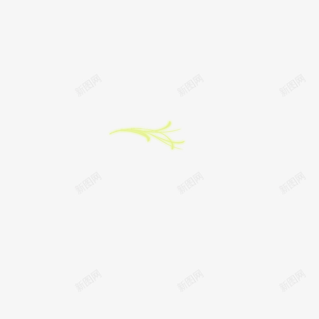光带png免抠素材_新图网 https://ixintu.com 小草 弧形 金色