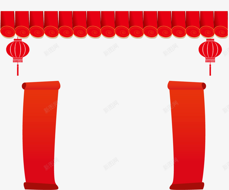 春节背景小年png免抠素材_新图网 https://ixintu.com 小年 小年素材 春节 春节背景 矢量小年 矢量小年素材