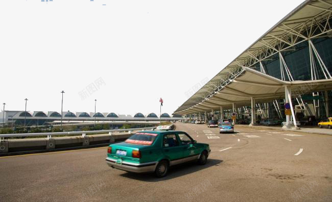 广州机场png免抠素材_新图网 https://ixintu.com 出租车 广州地标 广州城市 摄影 机场 机场接 白云机场