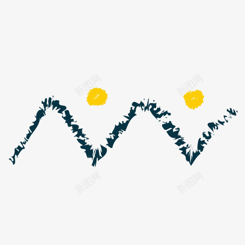 漂浮不规则箭头铅笔画png免抠素材_新图网 https://ixintu.com 不规则 几何 卡通 可爱元素 漂浮素材 箭头 铅笔画