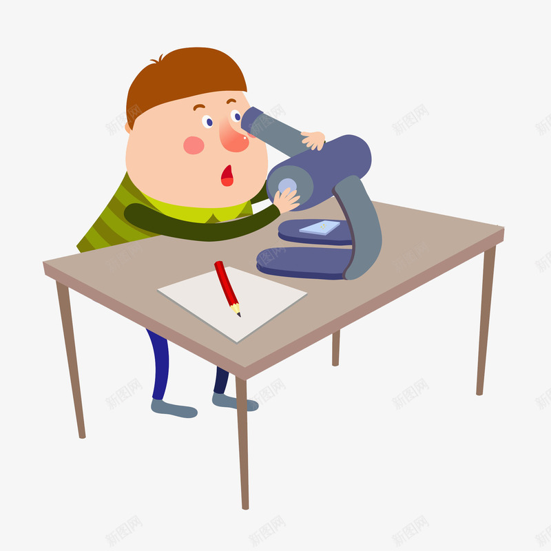 做实验的男人png免抠素材_新图网 https://ixintu.com 做验室 卡通 帅气的 男人 观察 认真的 记录