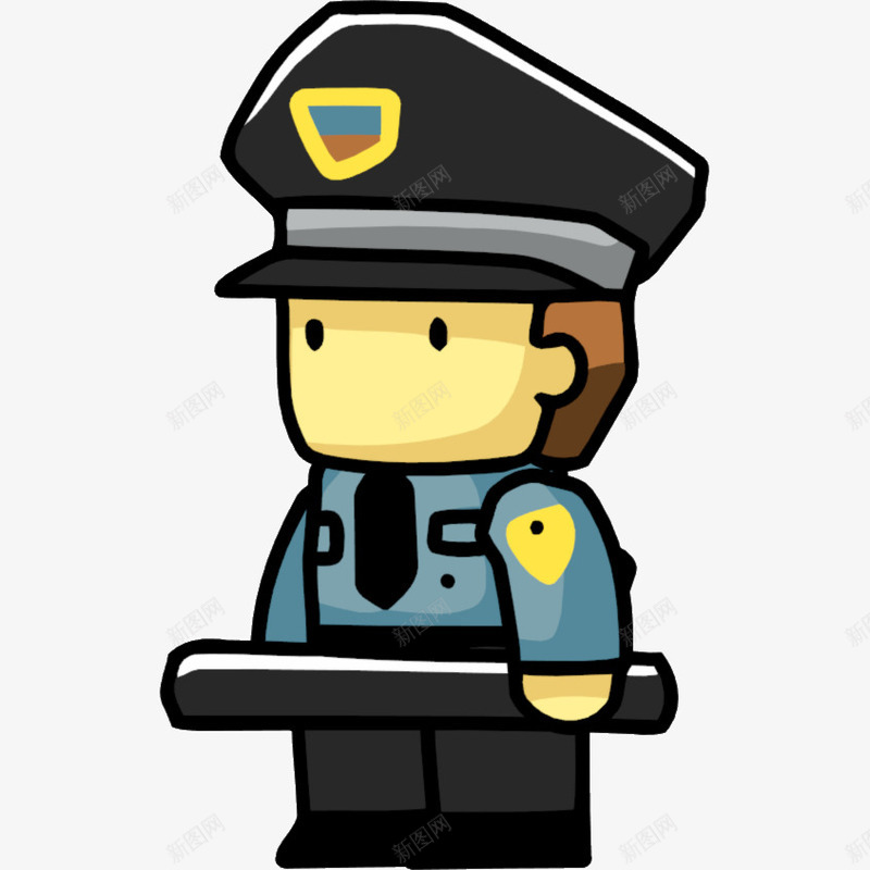 卡通拿着电棒的保安png免抠素材_新图网 https://ixintu.com 保安 保安卡通 保安员 制服 卡通 安保 形象 插画 电棒 男人 职业 警察