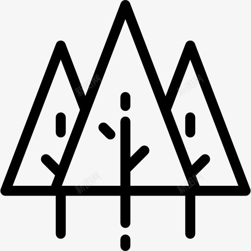 森林图标png_新图网 https://ixintu.com 园林 庭院 松 林 树 生态与环境 自然 花园