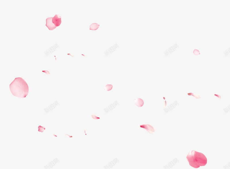 粉红色花瓣漂浮psd免抠素材_新图网 https://ixintu.com 免抠PNG 漂浮素材 粉红色 花瓣