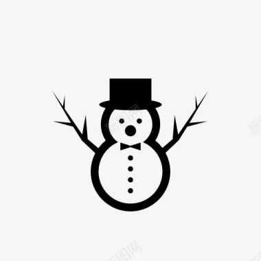 冬日可爱雪人icon图标图标