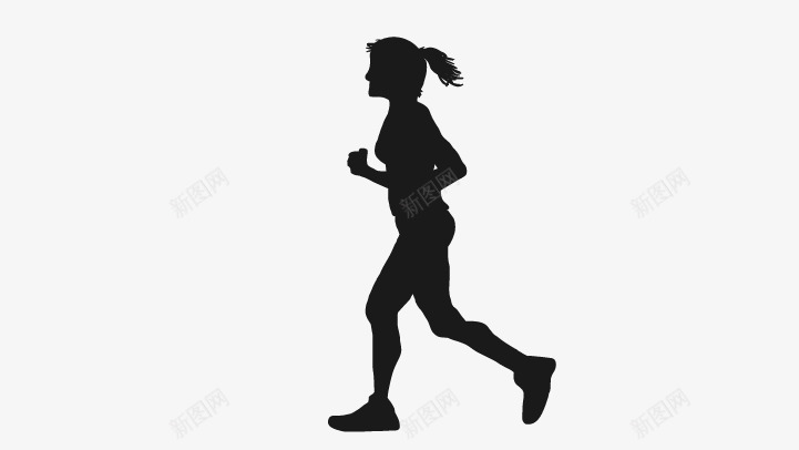 健身女生剪影png免抠素材_新图网 https://ixintu.com 健身女生剪影 矢量人物 跑步人物