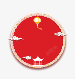 春节中国风分层背景模板素材