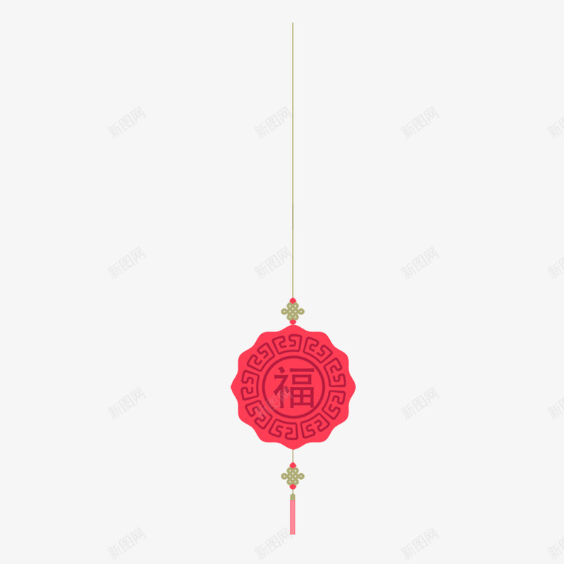 福字挂饰png免抠素材_新图网 https://ixintu.com 挂饰 春节 福字 过节