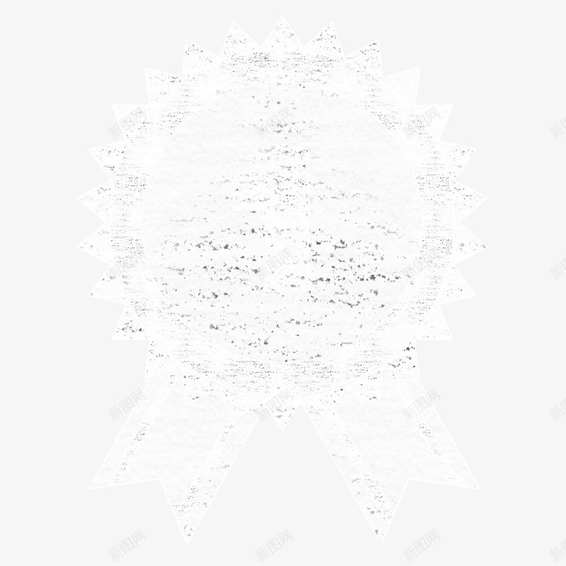 白色勋章的粉笔画png免抠素材_新图网 https://ixintu.com 个性 勋章 可爱 学校板报 标志 白色 简单 黑板粉笔画