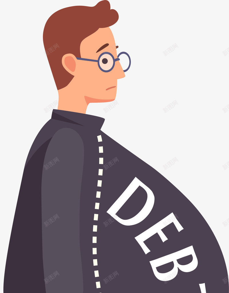 卡通肥胖眼镜男孩png免抠素材_新图网 https://ixintu.com 5月11日 世界防治肥胖日 健康 眼镜男生 肥胖 肥胖男人