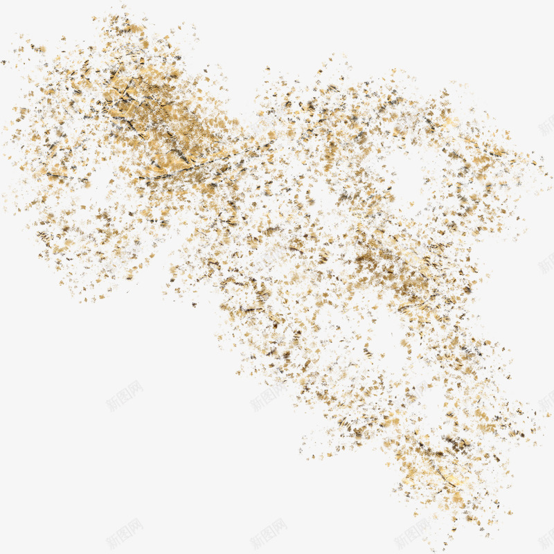 金沙墨迹金色底纹png免抠素材_新图网 https://ixintu.com 创意 喷墨 喷溅 漂浮 金色 金色底纹