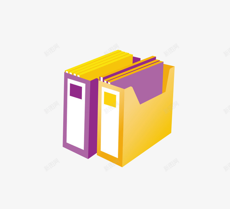 摆放的文件档案简图png免抠素材_新图网 https://ixintu.com 办公用品 工作 手绘图 摆放 文件夹 档案 资料
