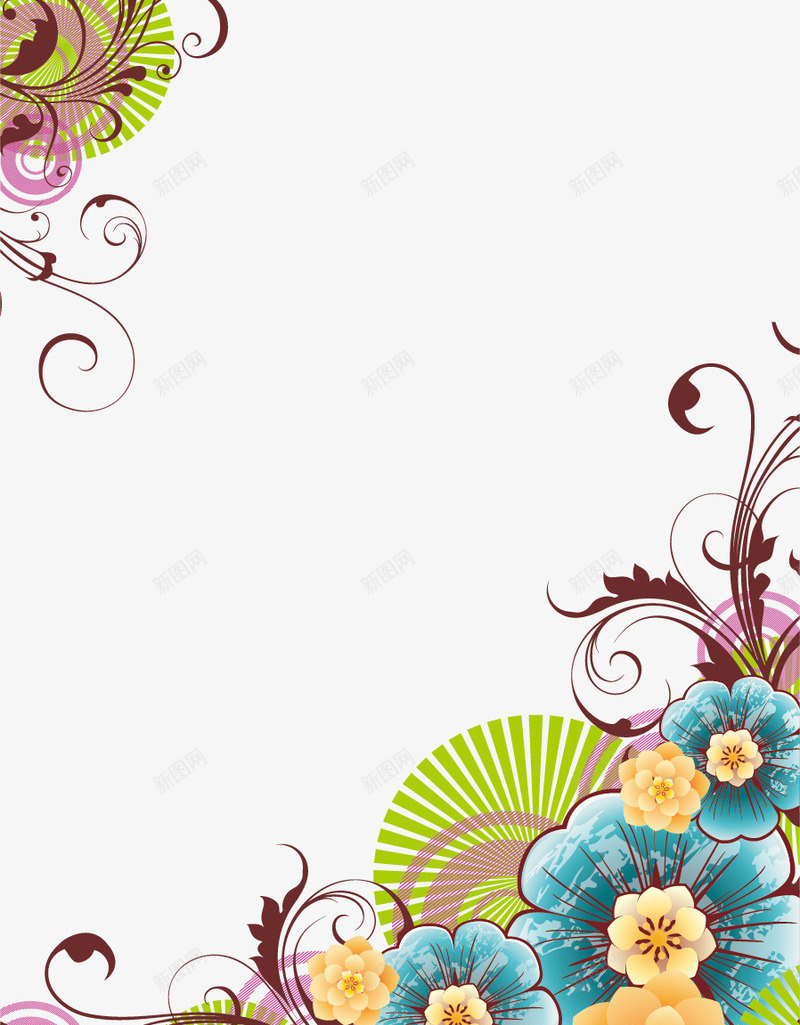 花纹过年背景小年png免抠素材_新图网 https://ixintu.com 小年 小年素材 矢量小年 矢量小年素材 花纹背景 过年背景
