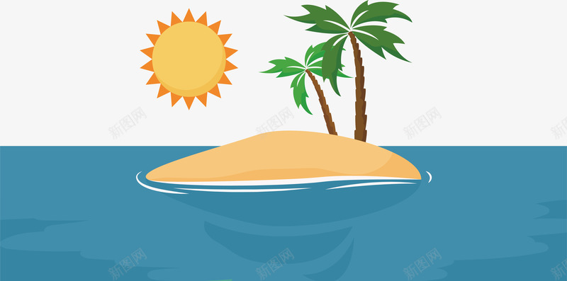 夏季海滩矢量图ai免抠素材_新图网 https://ixintu.com png素材 夏季 旅游 海滩 矢量图