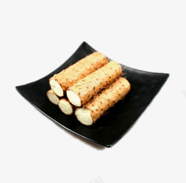 黑色盘里的山药png免抠素材_新图网 https://ixintu.com png图片素材 产品实物 时令蔬菜 绿色食品免费png素材 进口蔬菜 食材 黑色盘里的山药