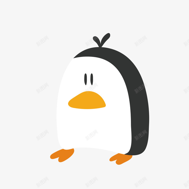 卡通企鹅png免抠素材_新图网 https://ixintu.com 企鹅 开爱的企鹅 矢量企鹅 美观企鹅