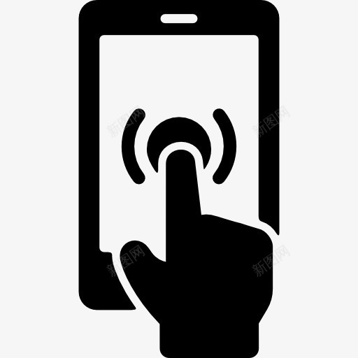 手手机图标png_新图网 https://ixintu.com 手机 技术 智能手机 移动电话 触摸屏 触摸屏手机