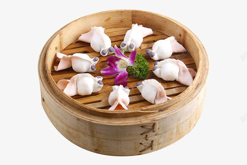 一笼水饺png免抠素材_新图网 https://ixintu.com 冬至 可爱造型 水饺 食物